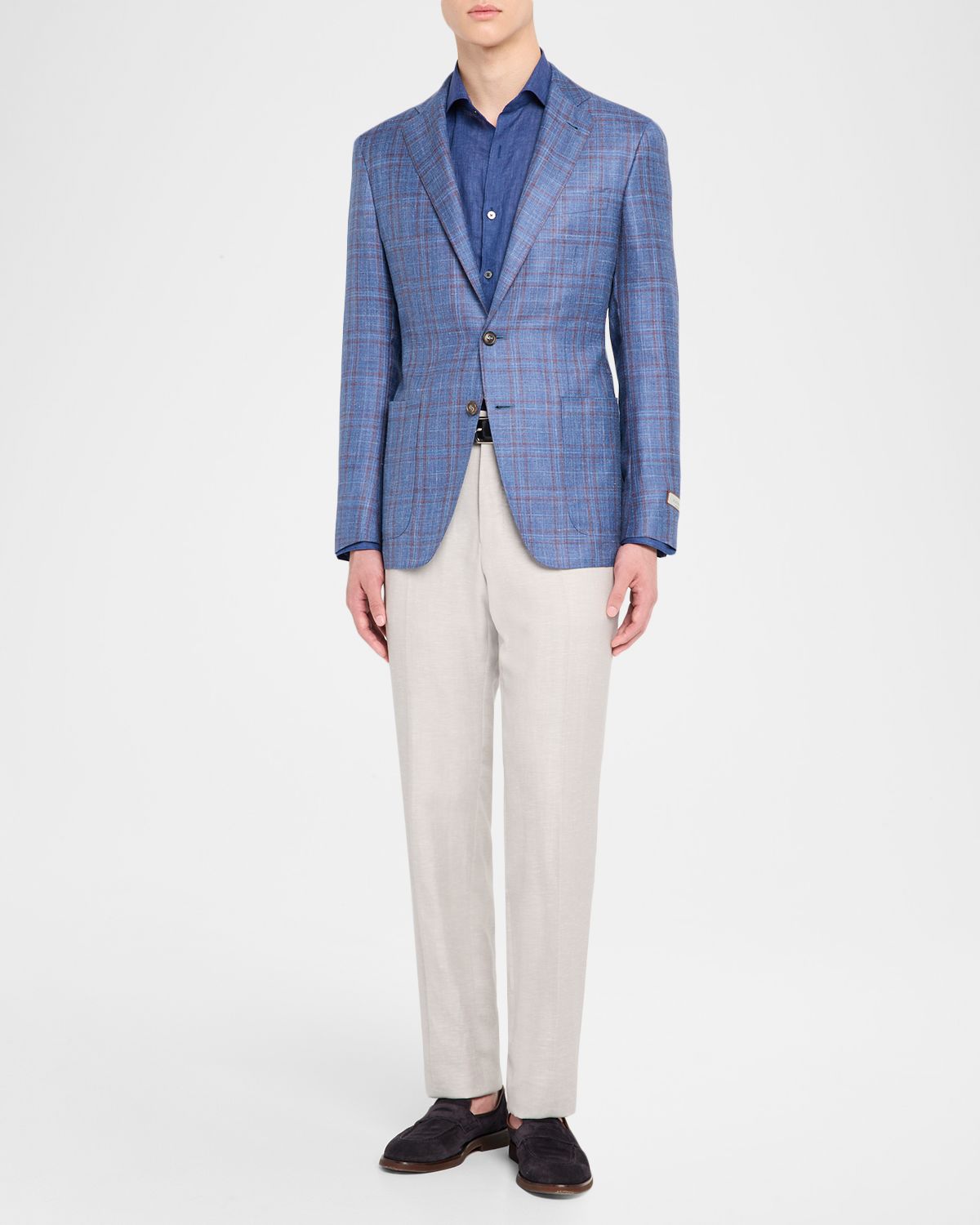 Canali Men's Check Single-Breasted Sport Coat