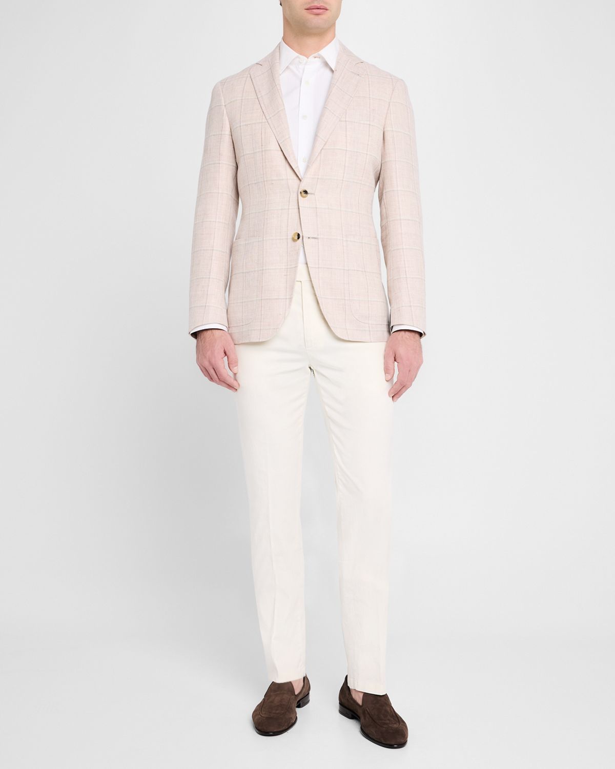 Canali Men 's Windowpane Sport Coat