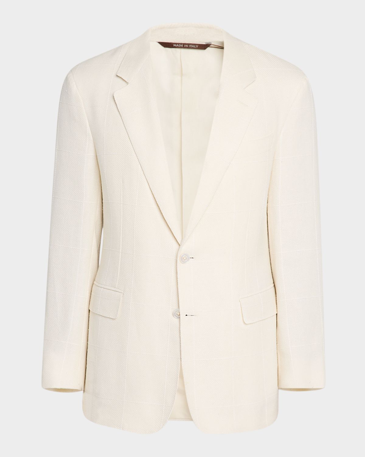 Canali Men 's Textured Windowpane Sport Coat