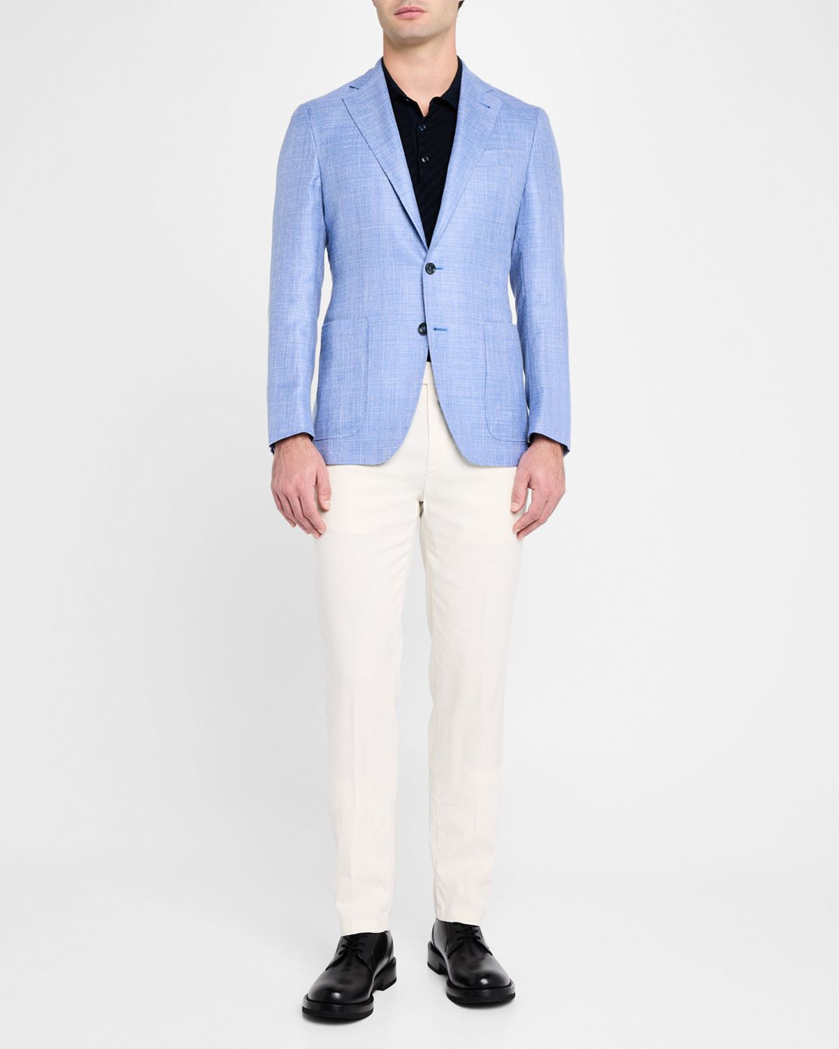 Canali Men 's Wool-Blend Hopsack Blazer