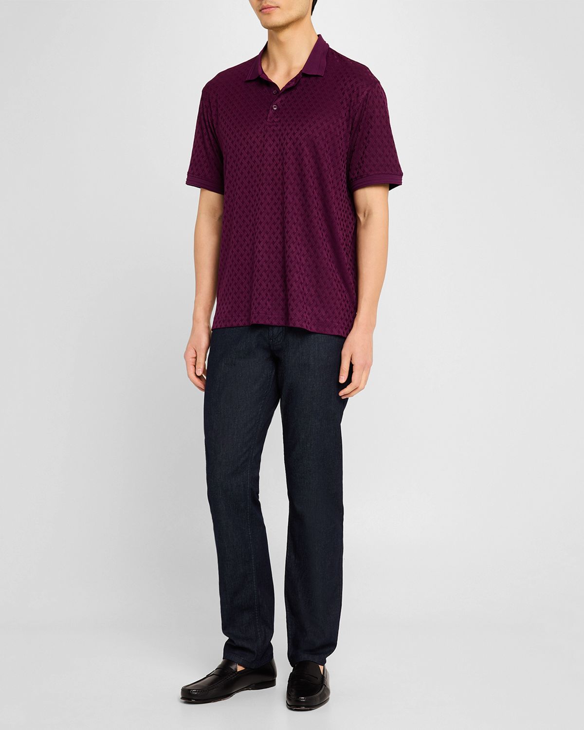 Emporio Armani Men 's Dark-Wash Denim Five-Pocket Pants