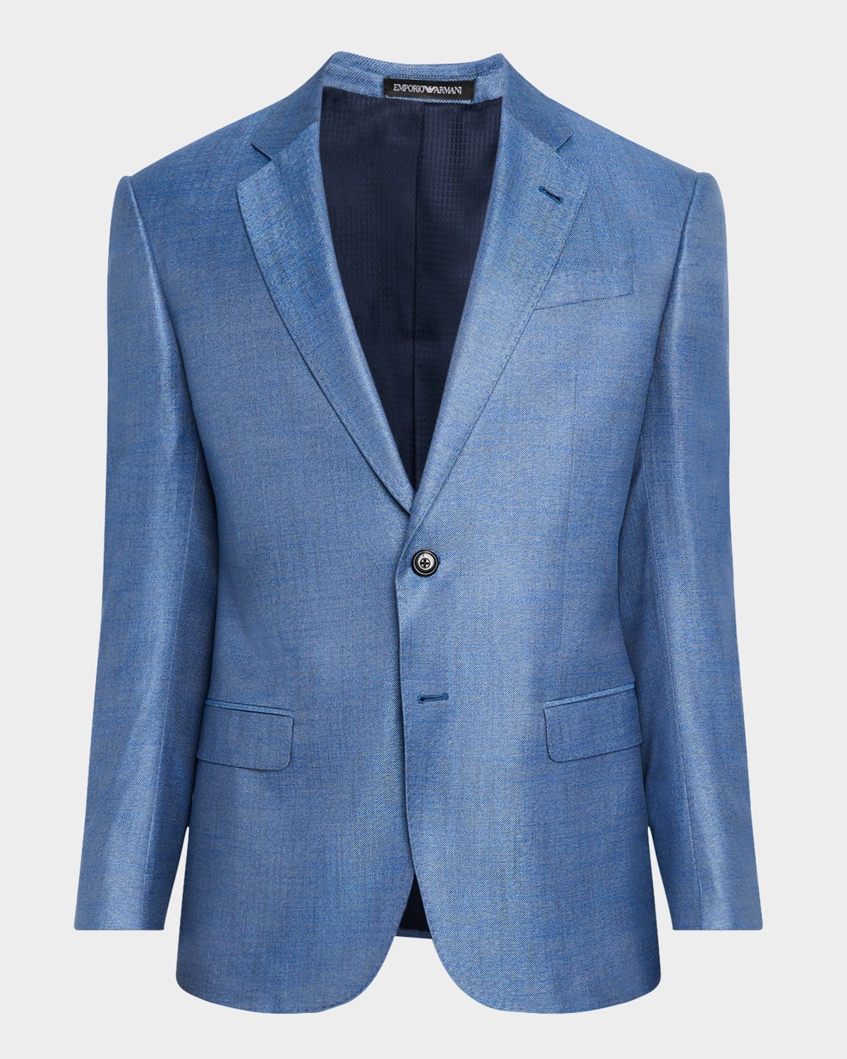 Emporio Armani Men 's Bamboo Micro-Squares Sport Coat