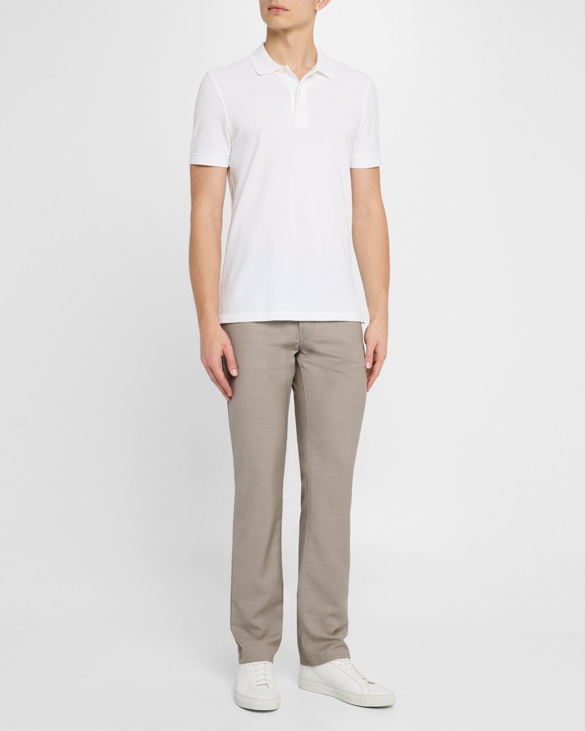 Emporio Armani Men 's Textured Wool 5-Pocket Pants