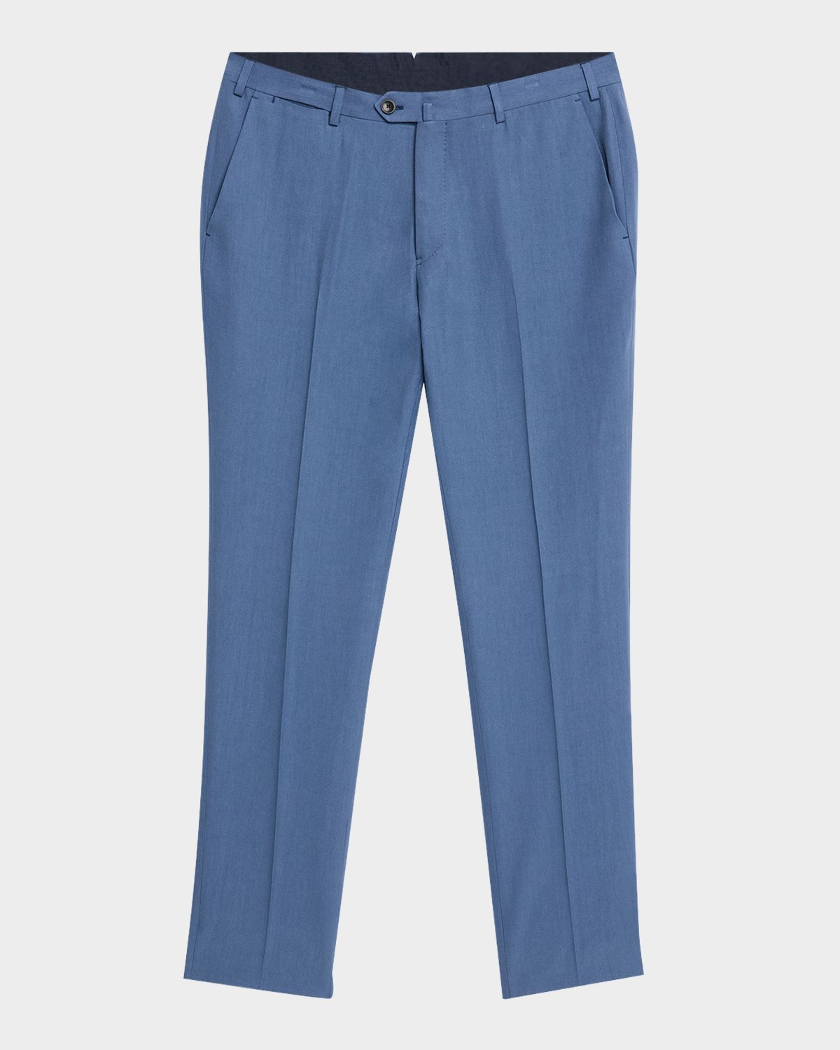 Emporio Armani Men 's Lyocell Twill Flat-Front Trousers