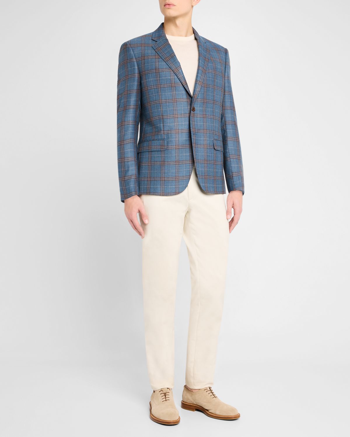 Emporio Armani Men 's Oversized Plaid Sport Coat