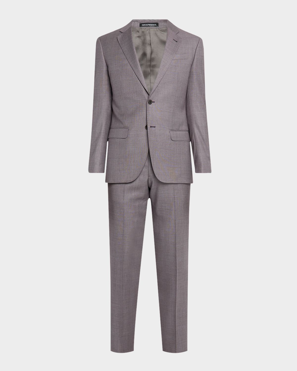 Emporio Armani Men 's Silky Wool Sharkskin Suit