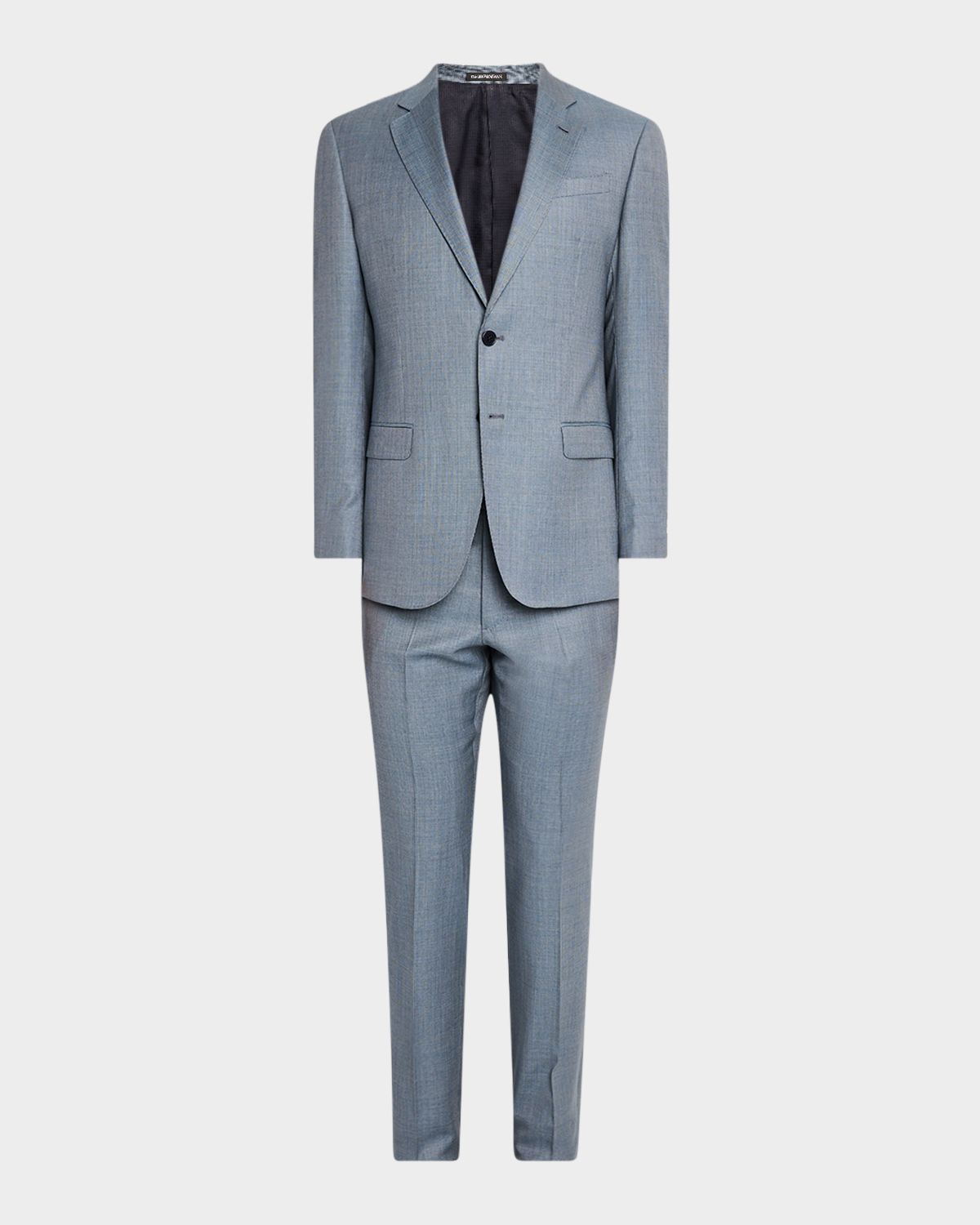 Emporio Armani Men 's Wool-Viscose Micro-Dot Suit