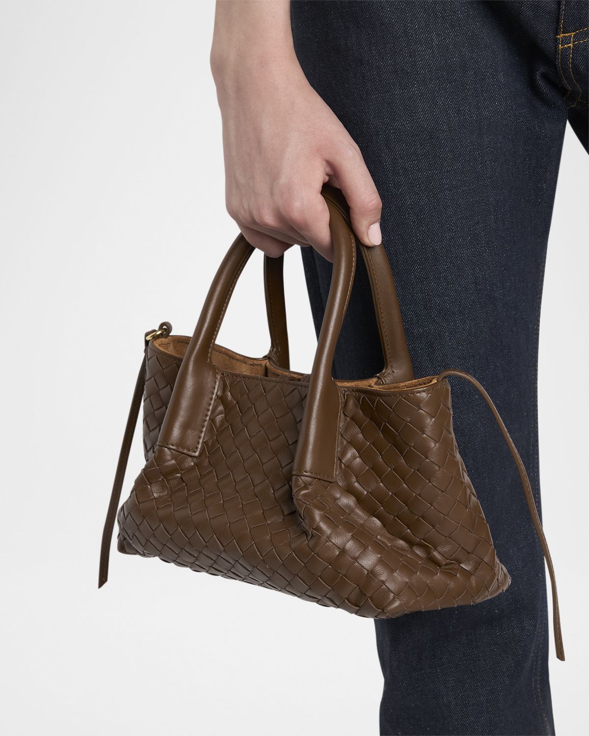 Bottega Veneta Mini Leather Tote Bag