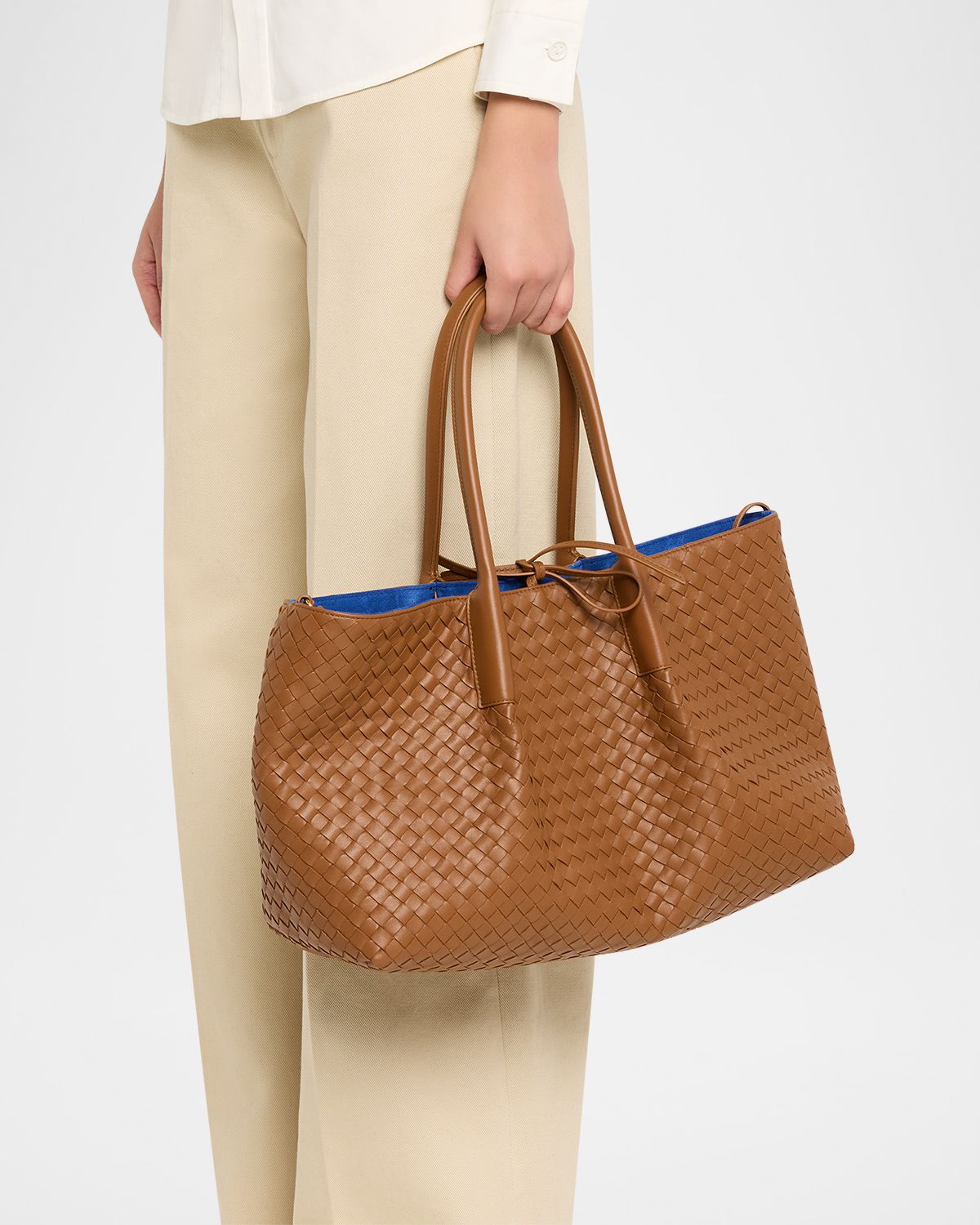 Bottega Veneta Large Pinacoteca Reversible Leather Tote Bag
