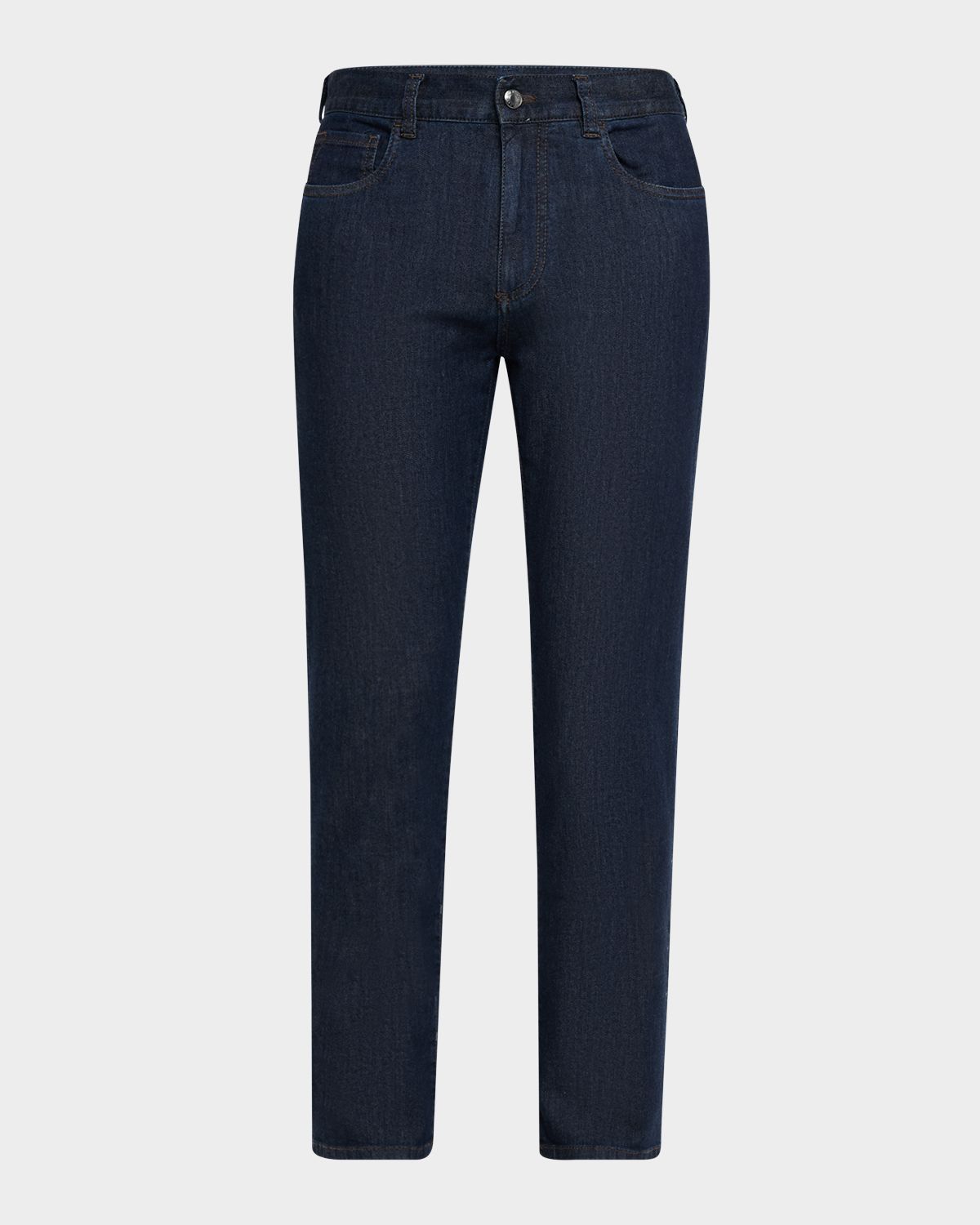 Canali Men 's Dark-Wash Soft Touch Denim Jeans