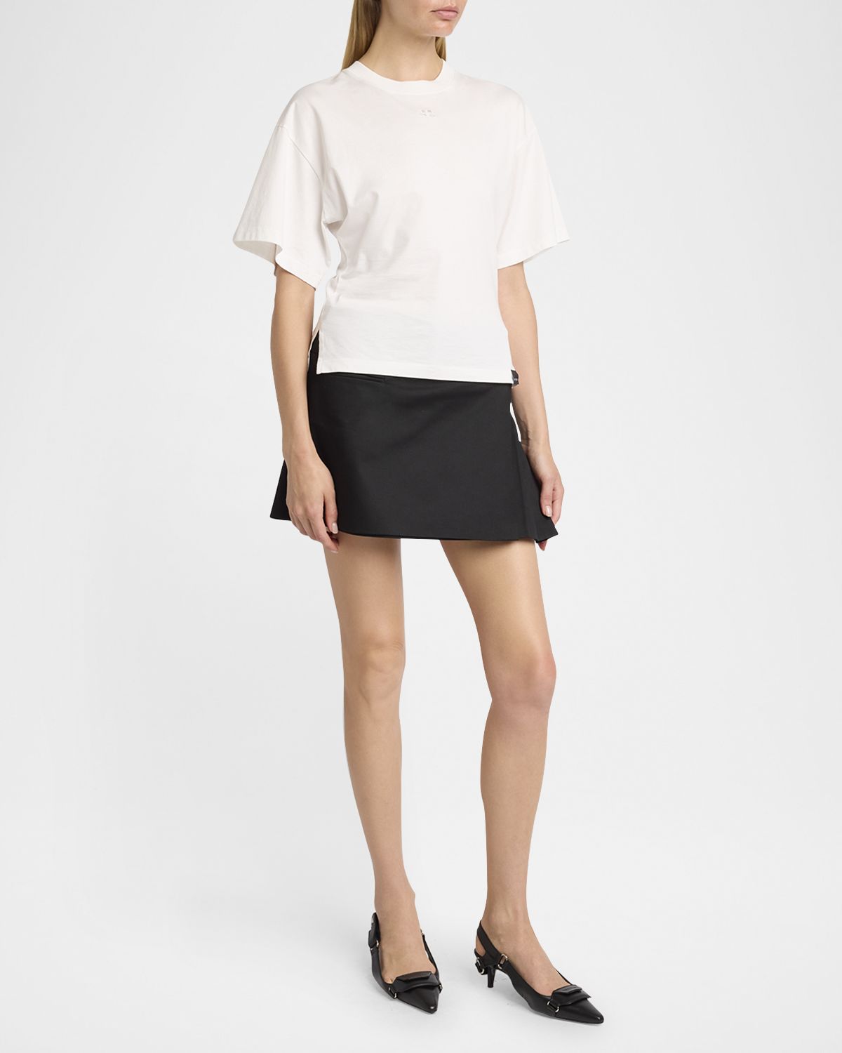 Courreges Short-Sleeve Slim T-Shirt