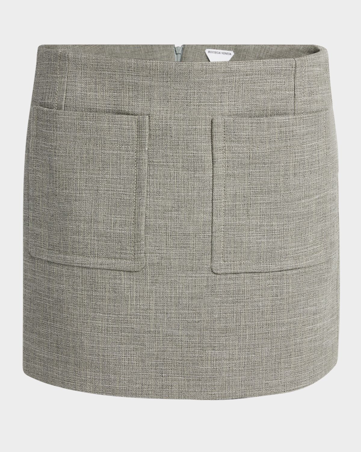 Bottega Veneta Structured Melange Mini Skirt
