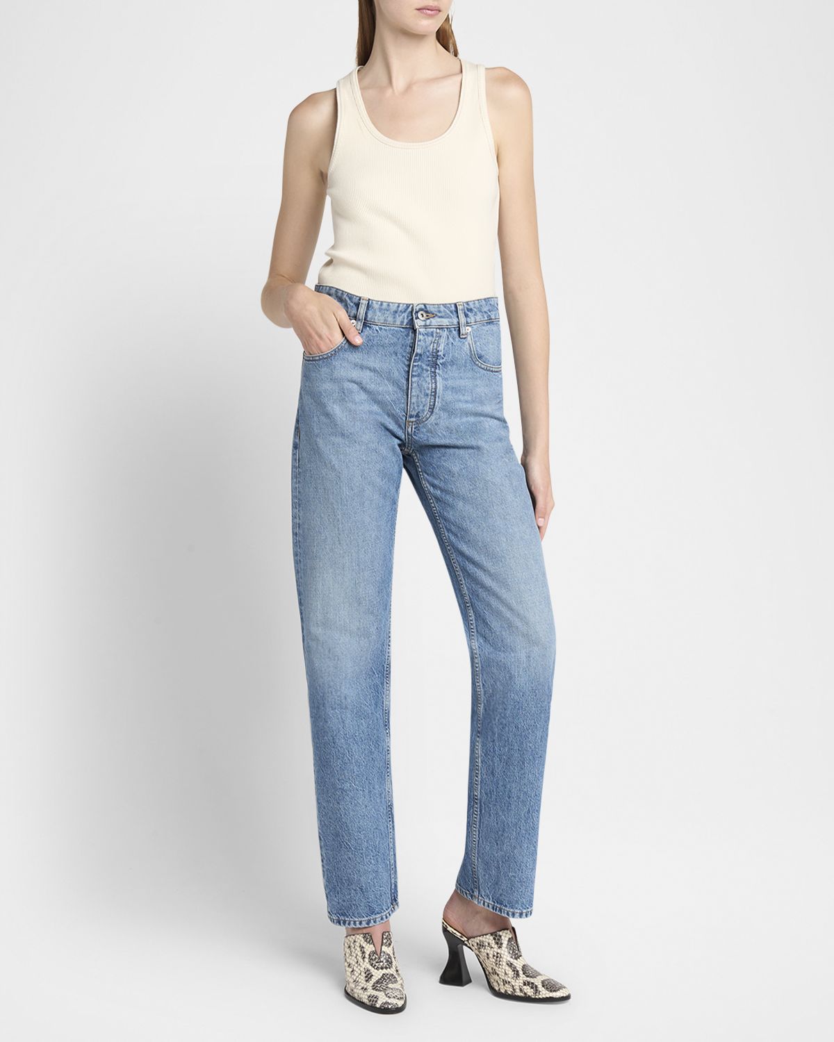 Bottega Veneta Vintage Boyfriend Denim Pants