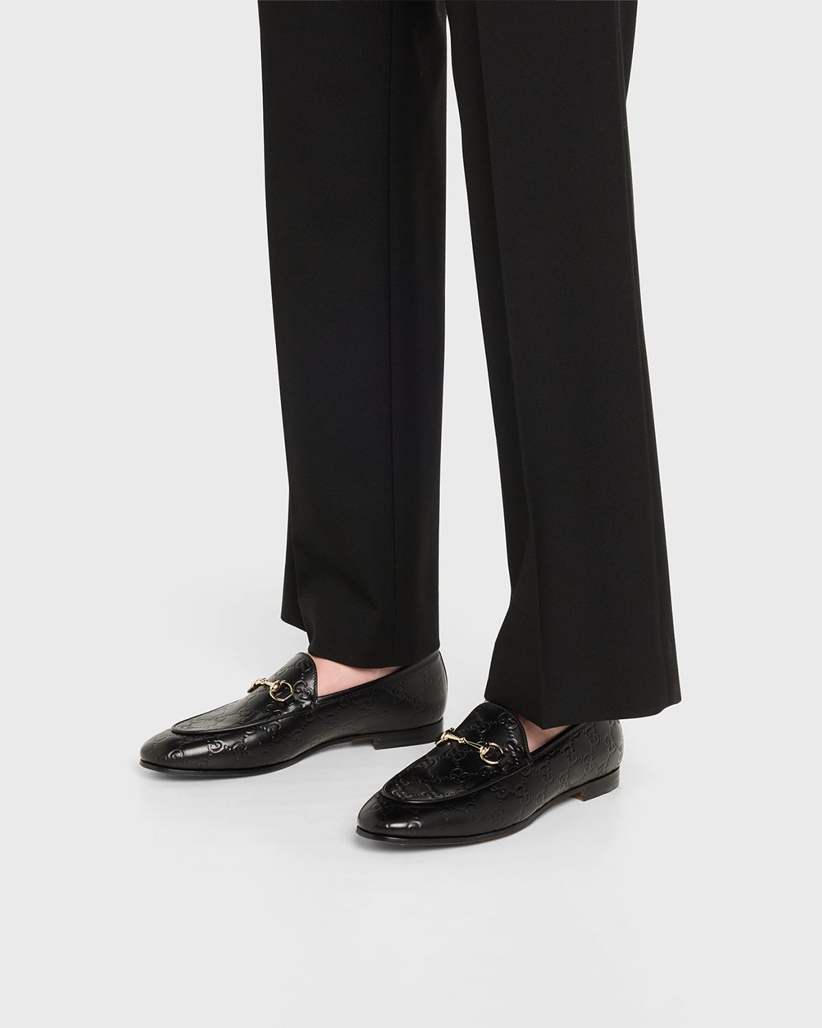 Gucci Jordaan GG Leather Bit Loafers | Thumbnail 6