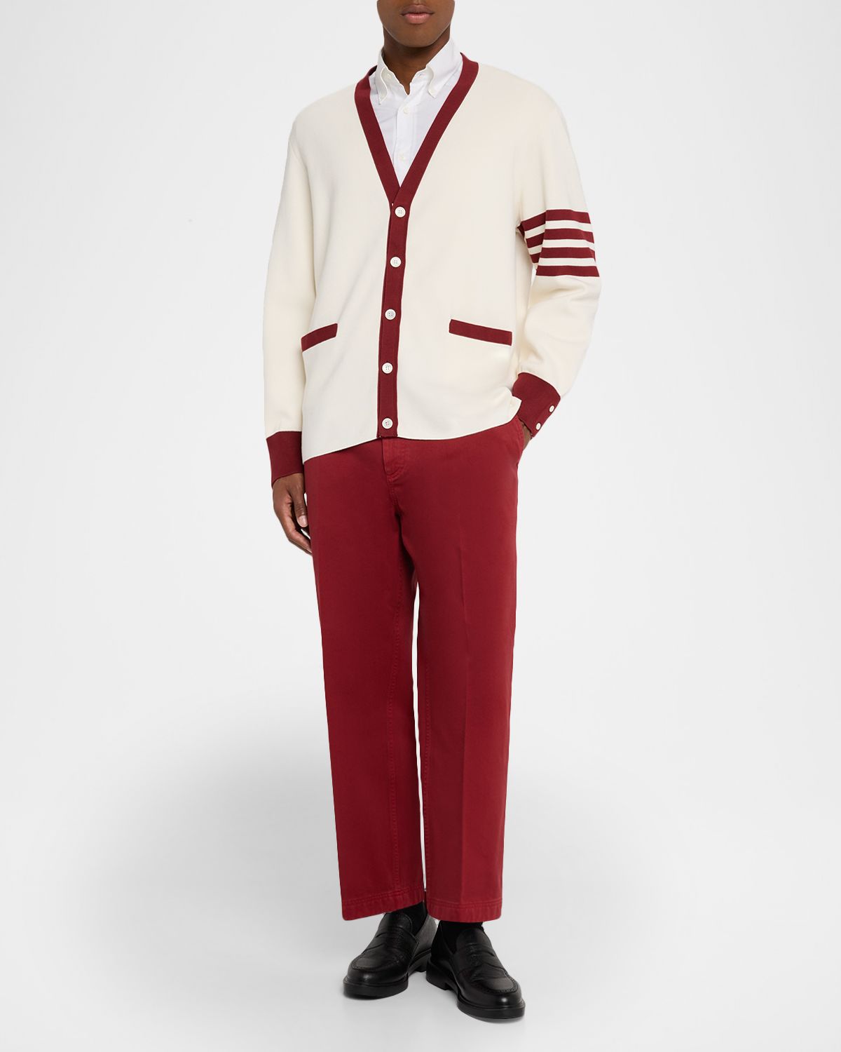 Thom Browne Men 's Garment-Dyed Chino Pants
