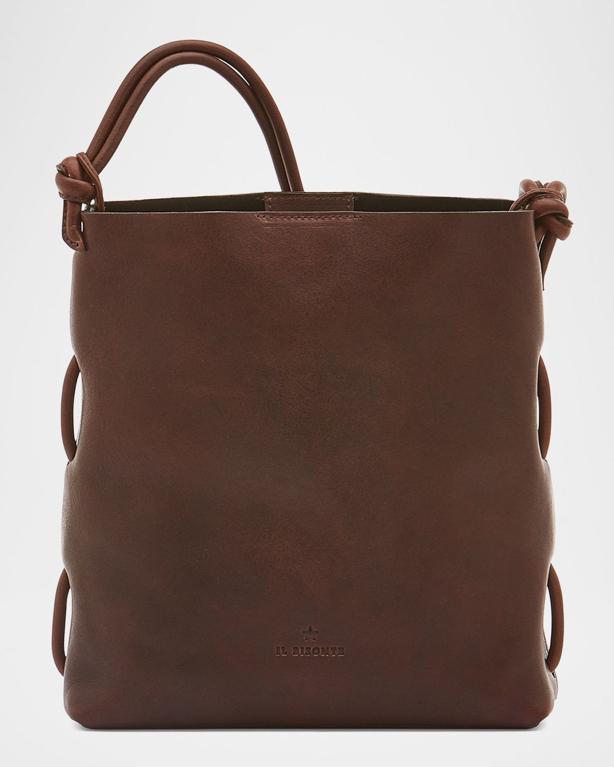 Il Bisonte Snodo Knot Leather Shoulder Bag