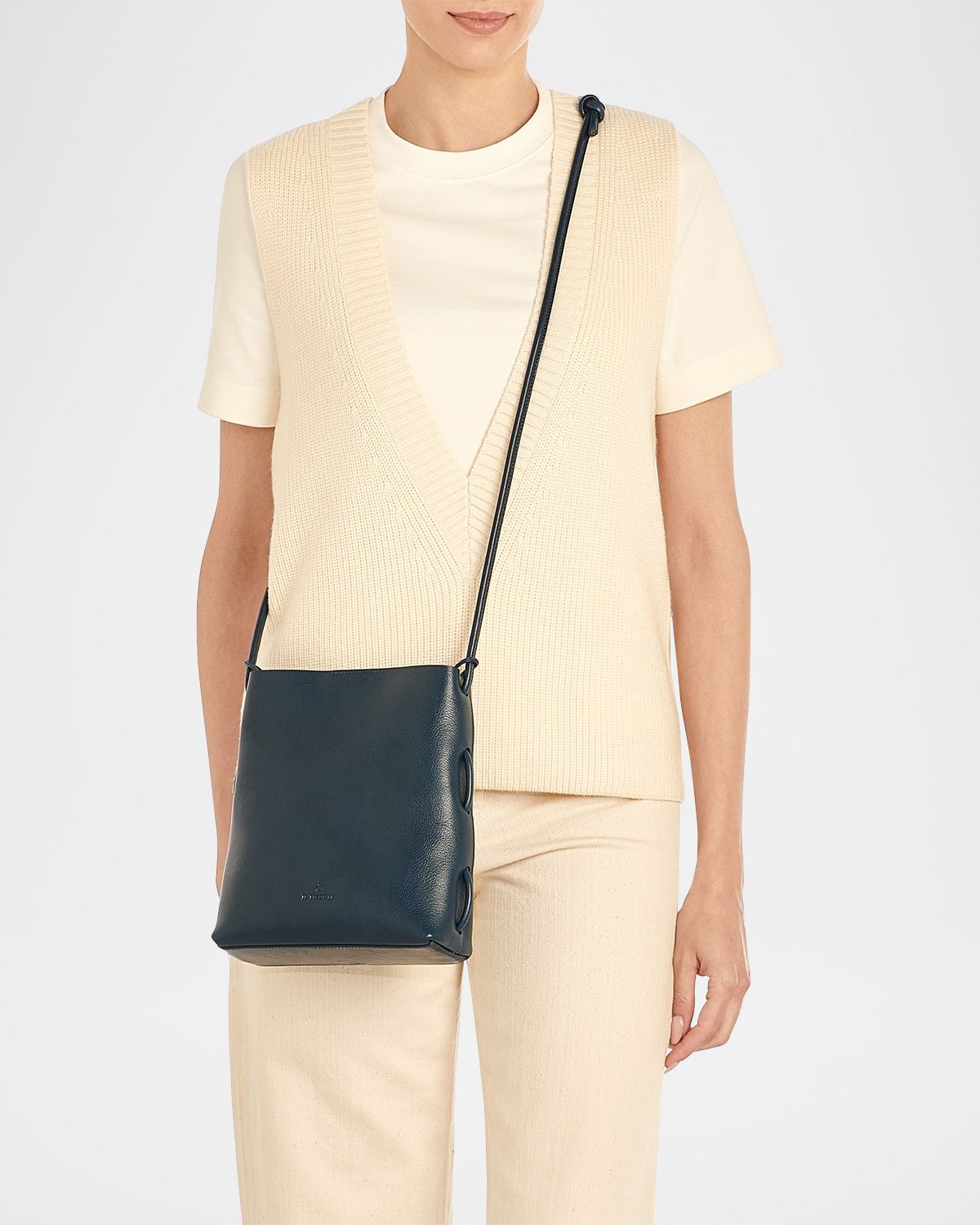 Il Bisonte Snodo Knot Leather Shoulder Bag