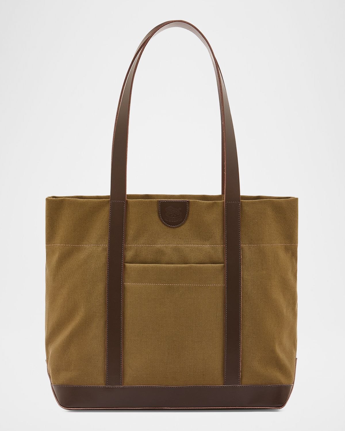 Il Bisonte Caramella Medium Canvas Shopper Tote Bag