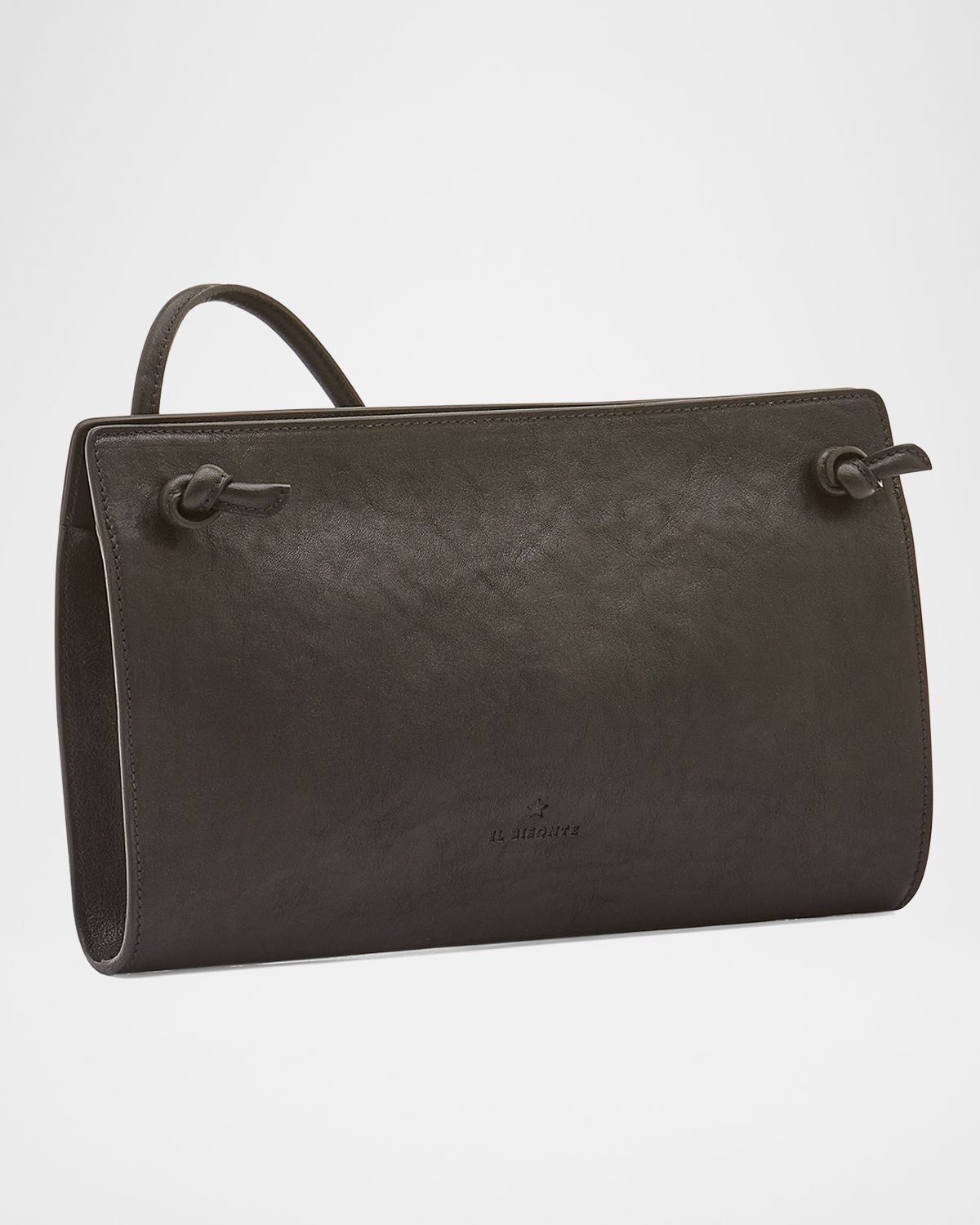 Il Bisonte Snodo Zip Leather Crossbody Bag