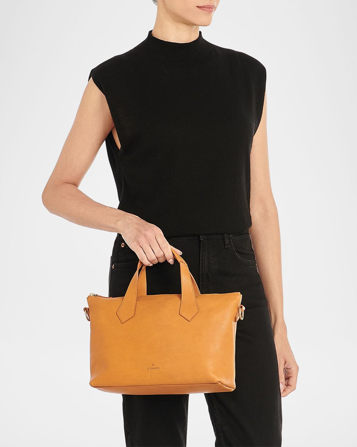 Il Bisonte Le Laudi Leather Top-Handle Bag