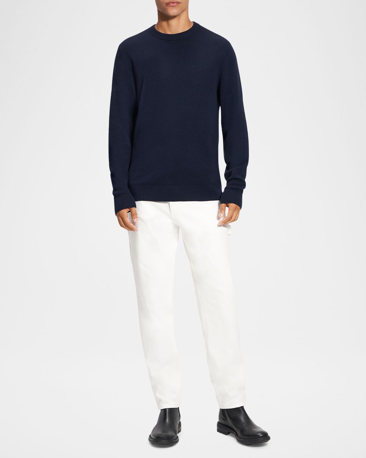 Theory Men 's Maden Textured Wool Sweater