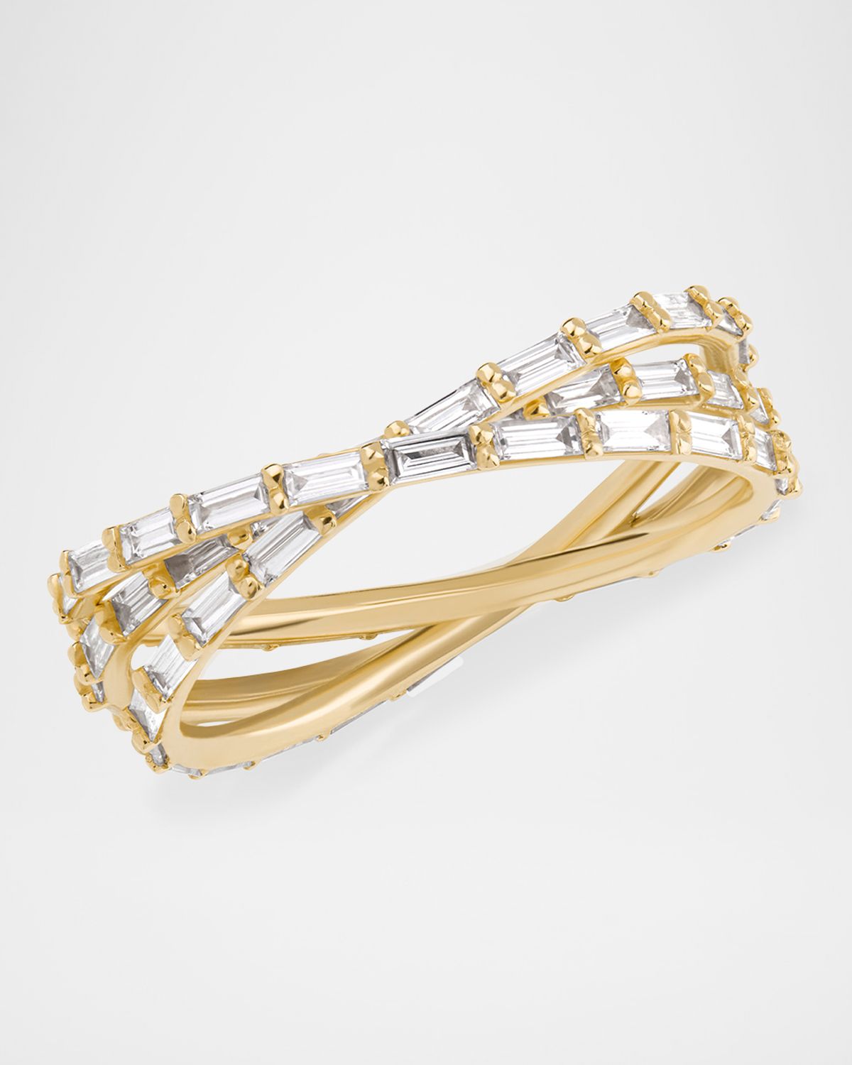LANA Triple Wrap Magic Baguette Ring