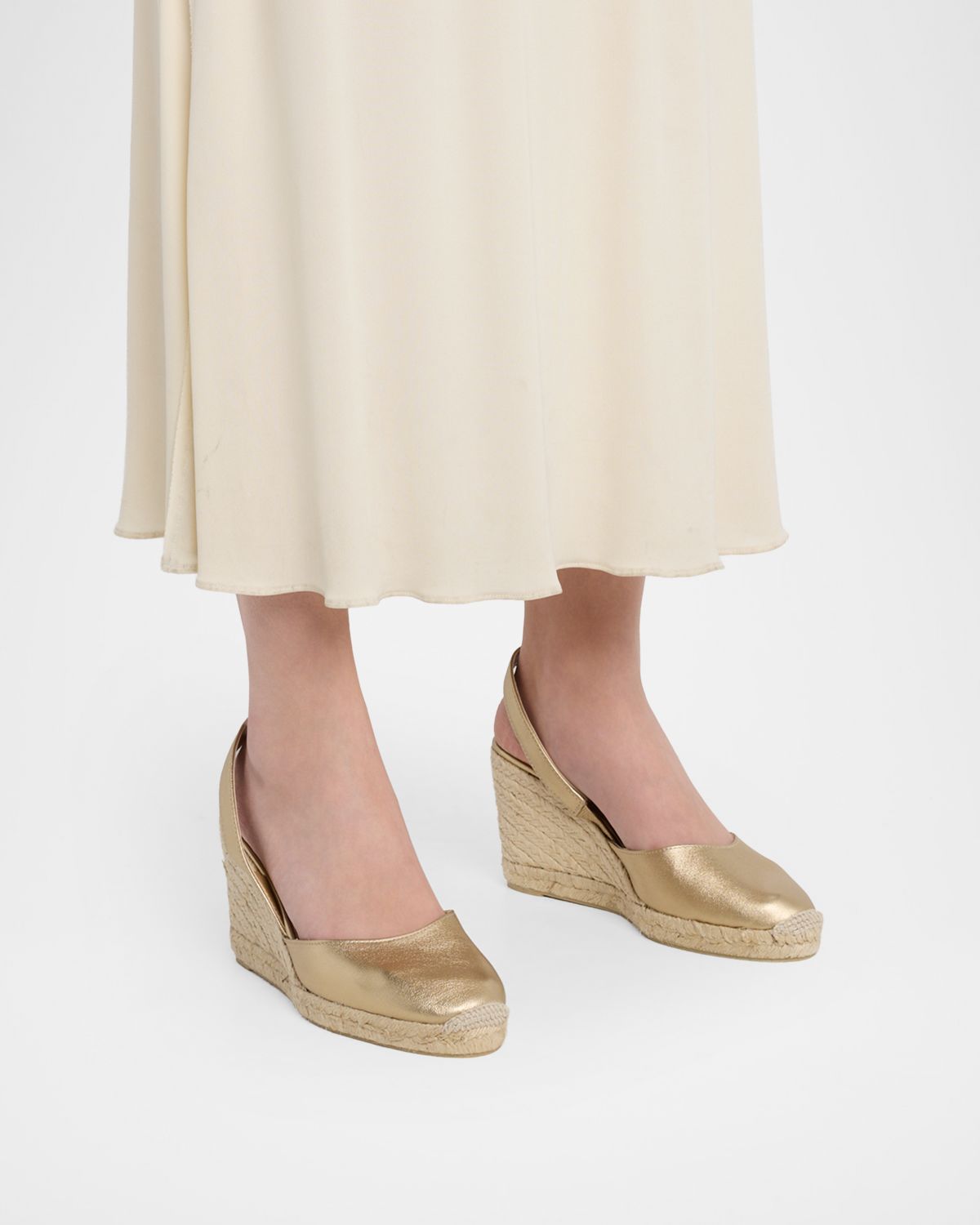Castaner Carissa Metallic Leather Wedge Espadrilles | Thumbnail 6 Castaner Carissa Metallic Leather Wedge Espadrilles | Thumbnail 6