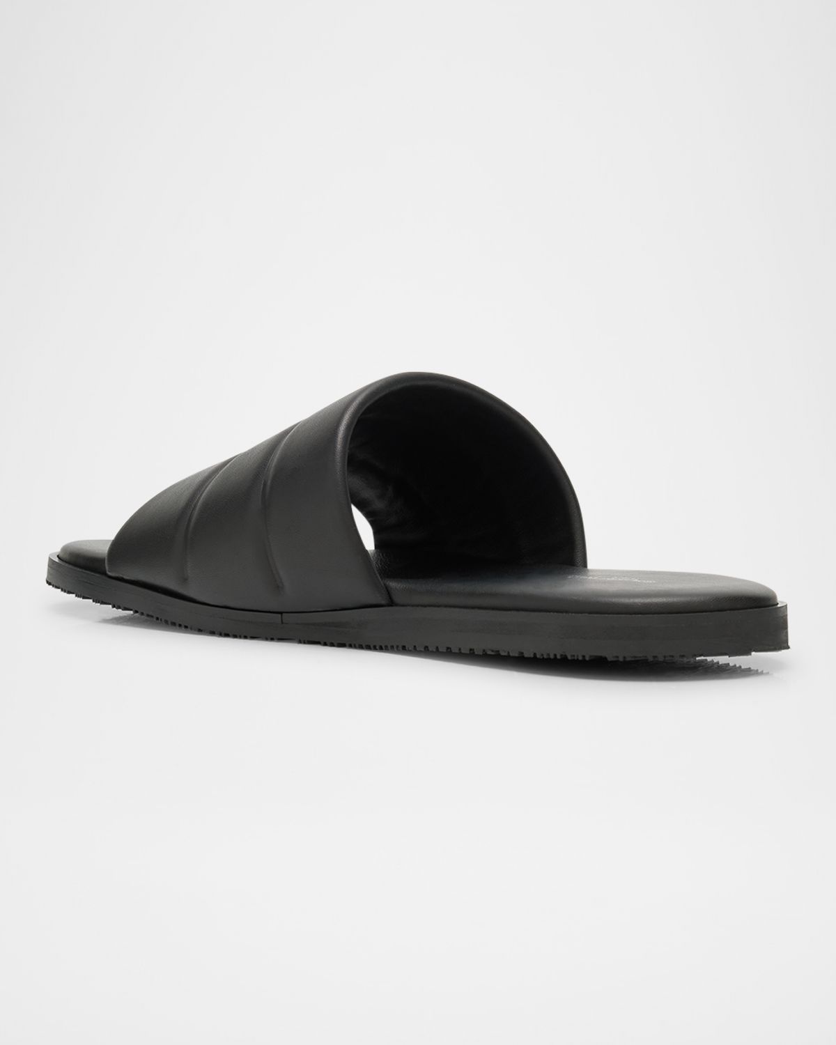 Stuart Weitzman Men 's Brentin Napa Leather Slide Sandals