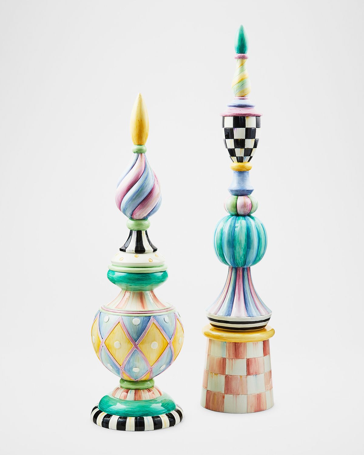 MacKenzie-Childs Rosy Meadow Short Finial