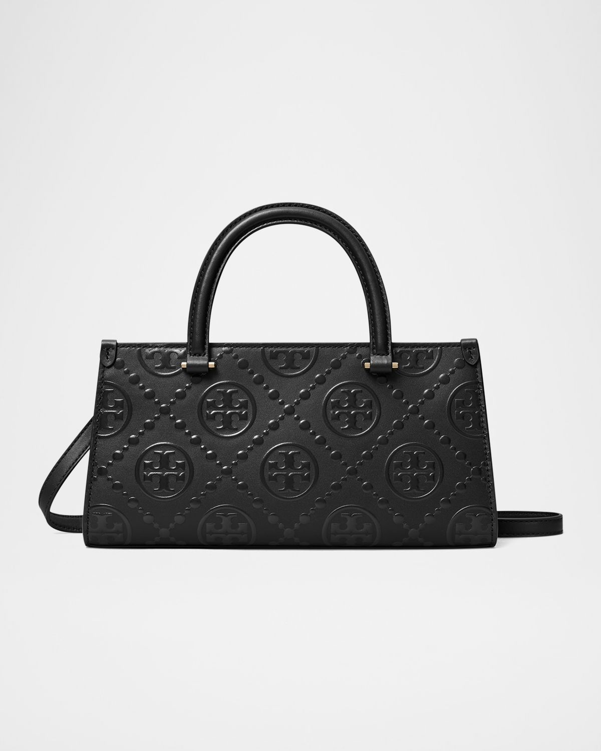 Tory Burch Small T Monogram Embossed East-West Top Handle Bag