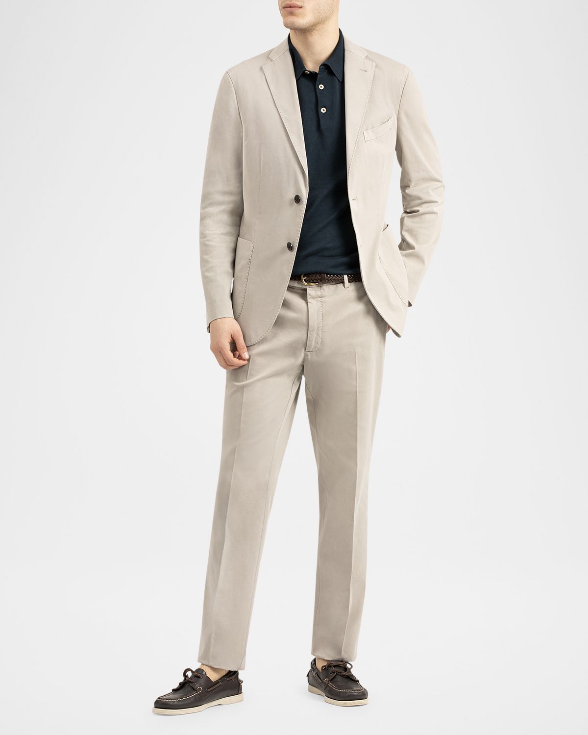 Boglioli Men 's Garment-Dyed Solid Suit