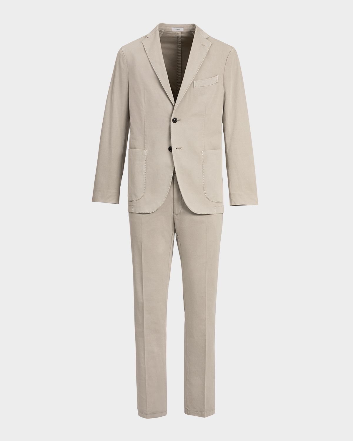 Boglioli Men 's Garment-Dyed Solid Suit