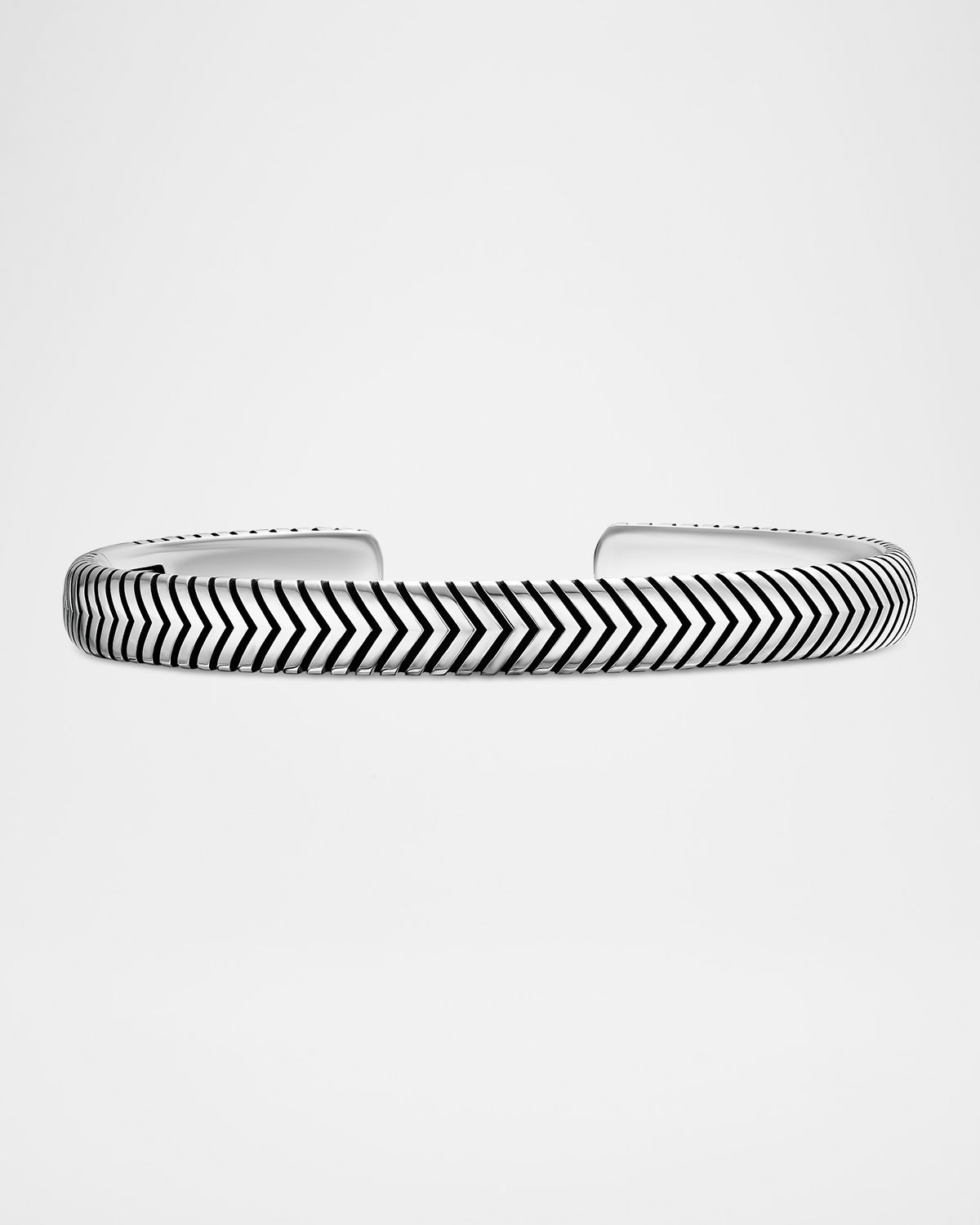 David Yurman Men 's Chevron Cuff Bracelet in Silver, 8mm
