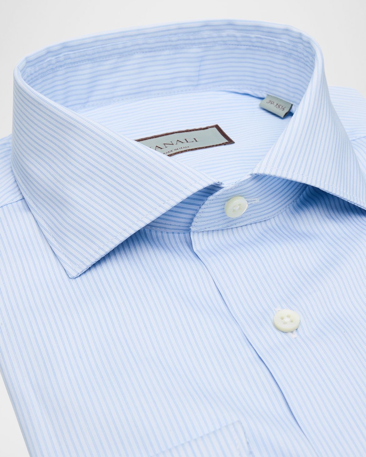 Canali Men 's Cotton Tonal Stripe Dress Shirt