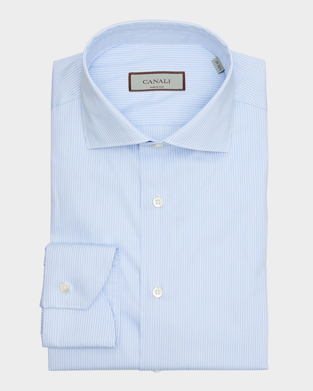 Canali Men 's Cotton Tonal Stripe Dress Shirt