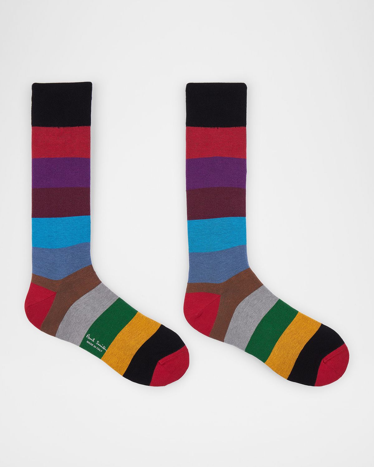 Paul Smith Men 's Jonathan Bold Stripe Crew Socks