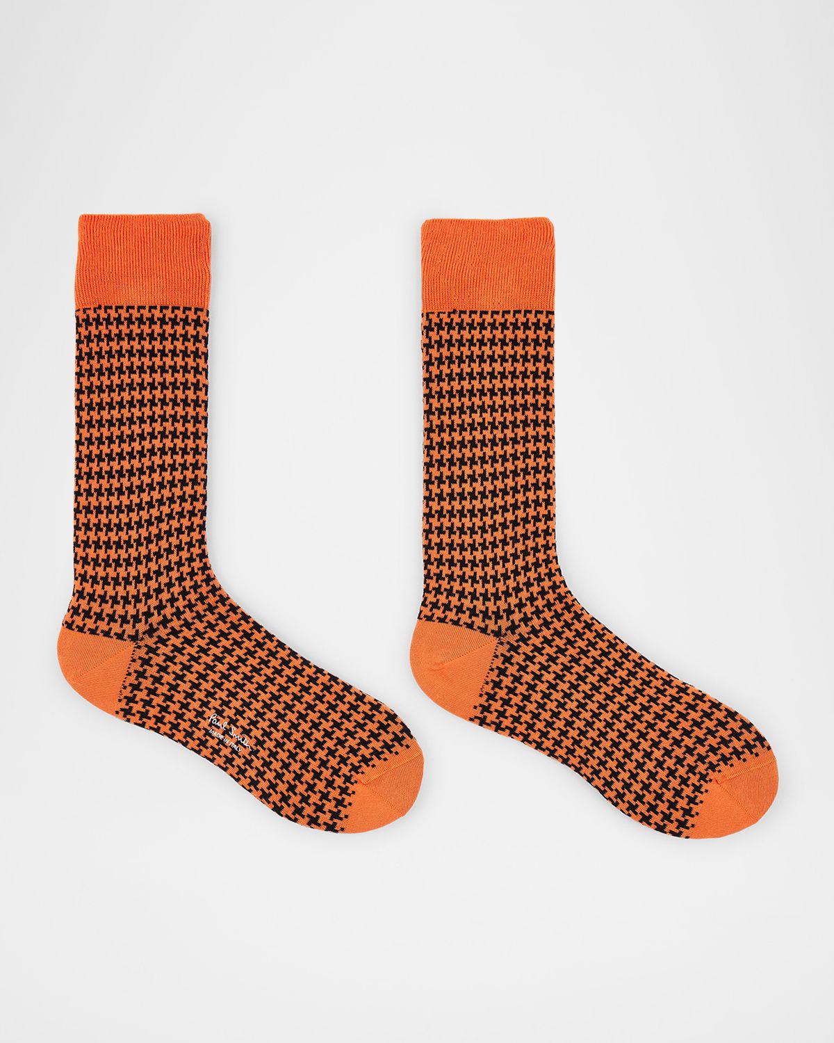 Paul Smith Men 's James Houndstooth Gingham Crew Socks