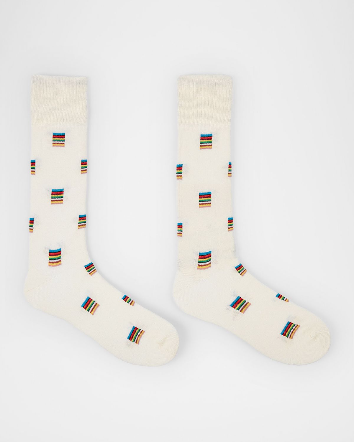 Paul Smith Men 's Jonas Signature Stripe Block Crew Socks