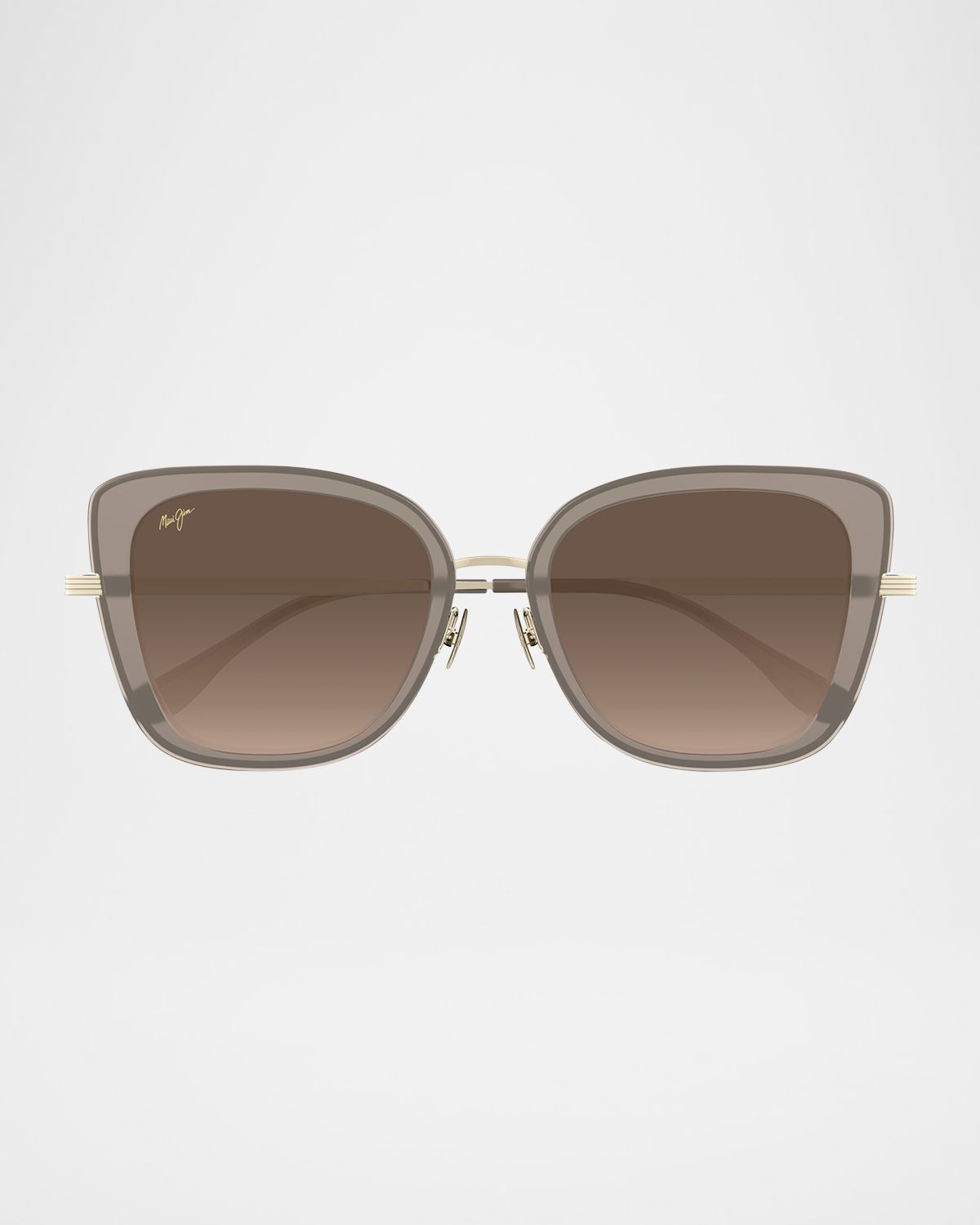 Maui Jim Men 's Violet Lake Titanium and Acetate Cat-Eye Sunglasses