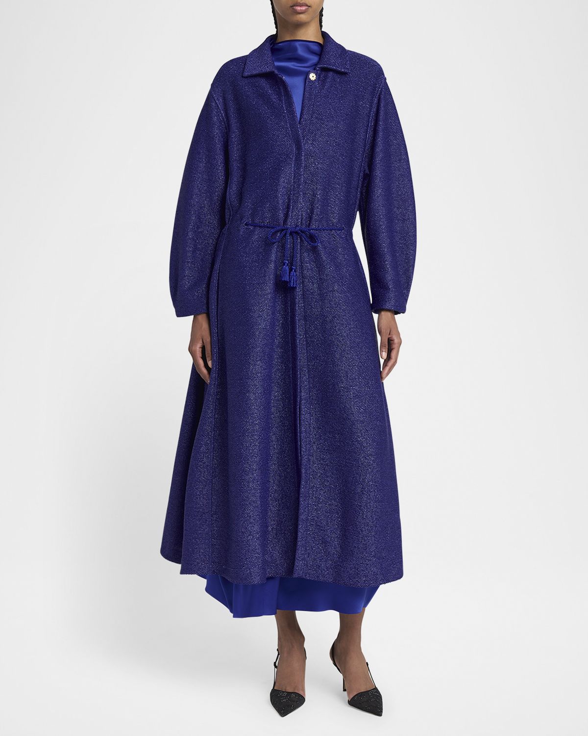 Giorgio Armani Drawstring Maxi Coat