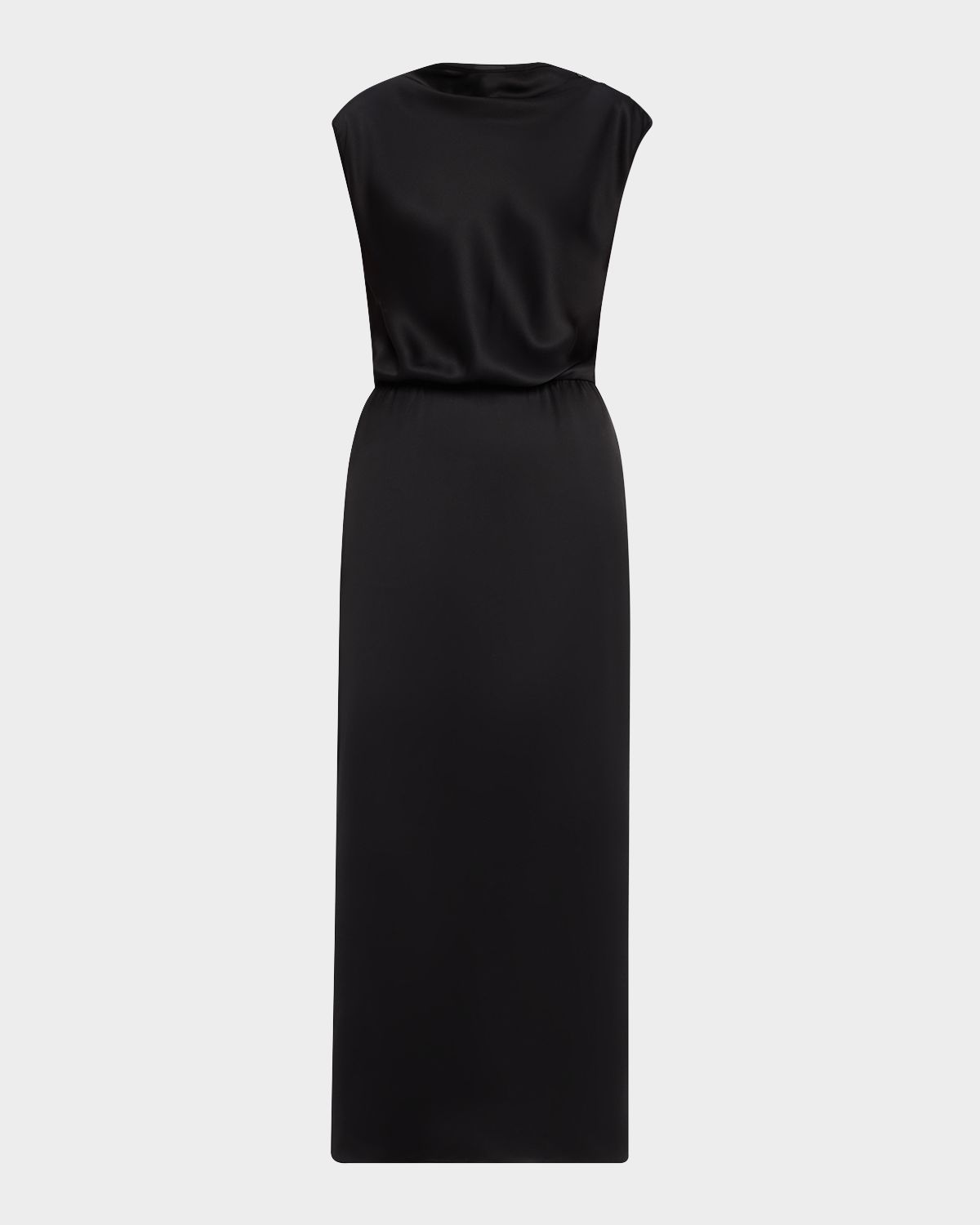 Giorgio Armani Cap-Sleeve Double Silk Satin Gown