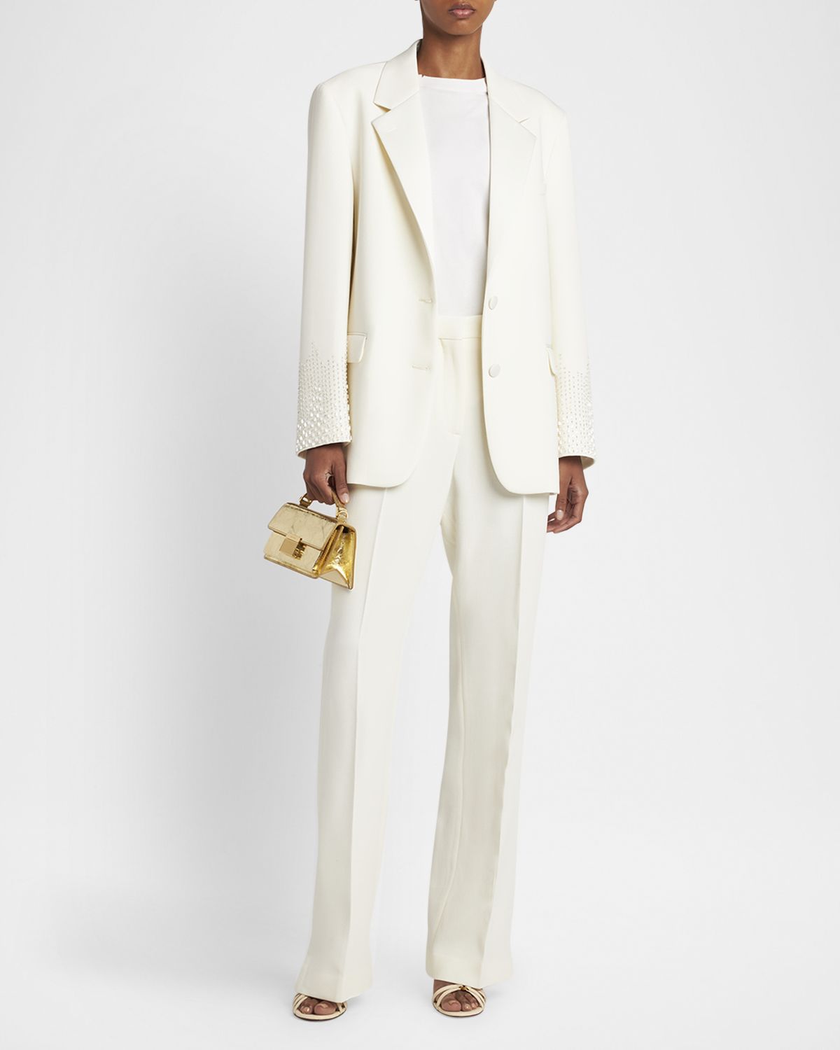 Golden Goose Journey Beaded Single-Breasted Jacket