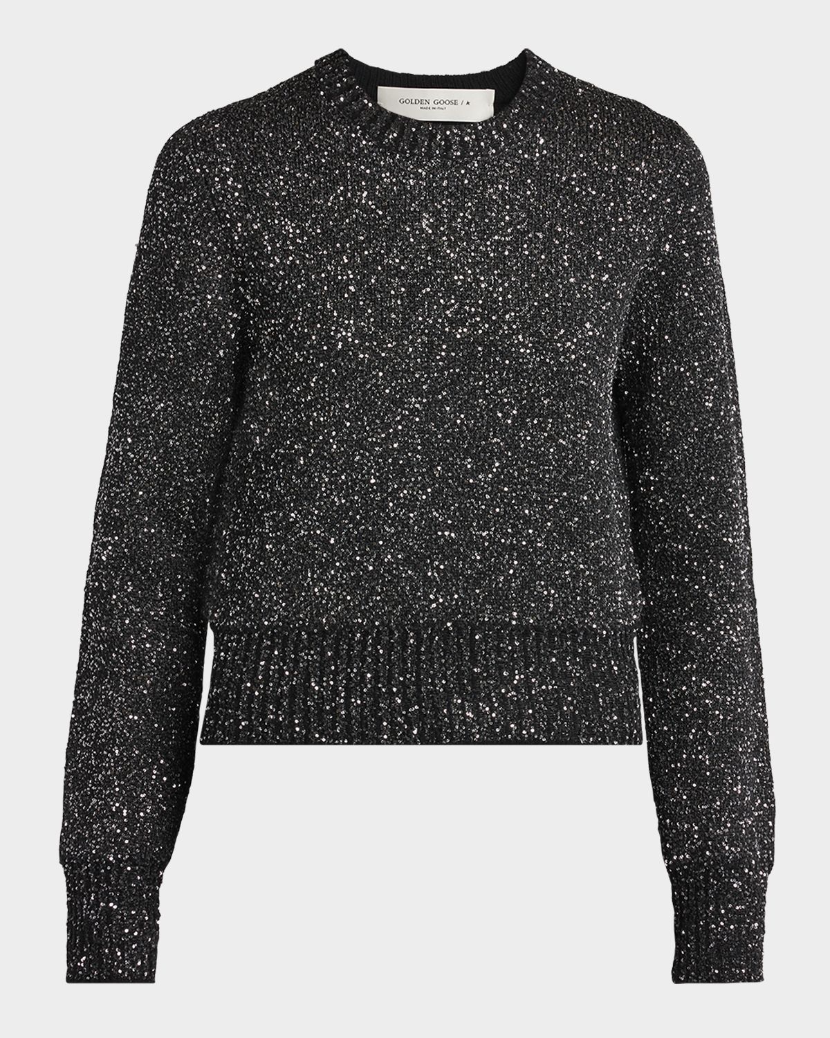 Golden Goose Journey Sequined Crop Sweater