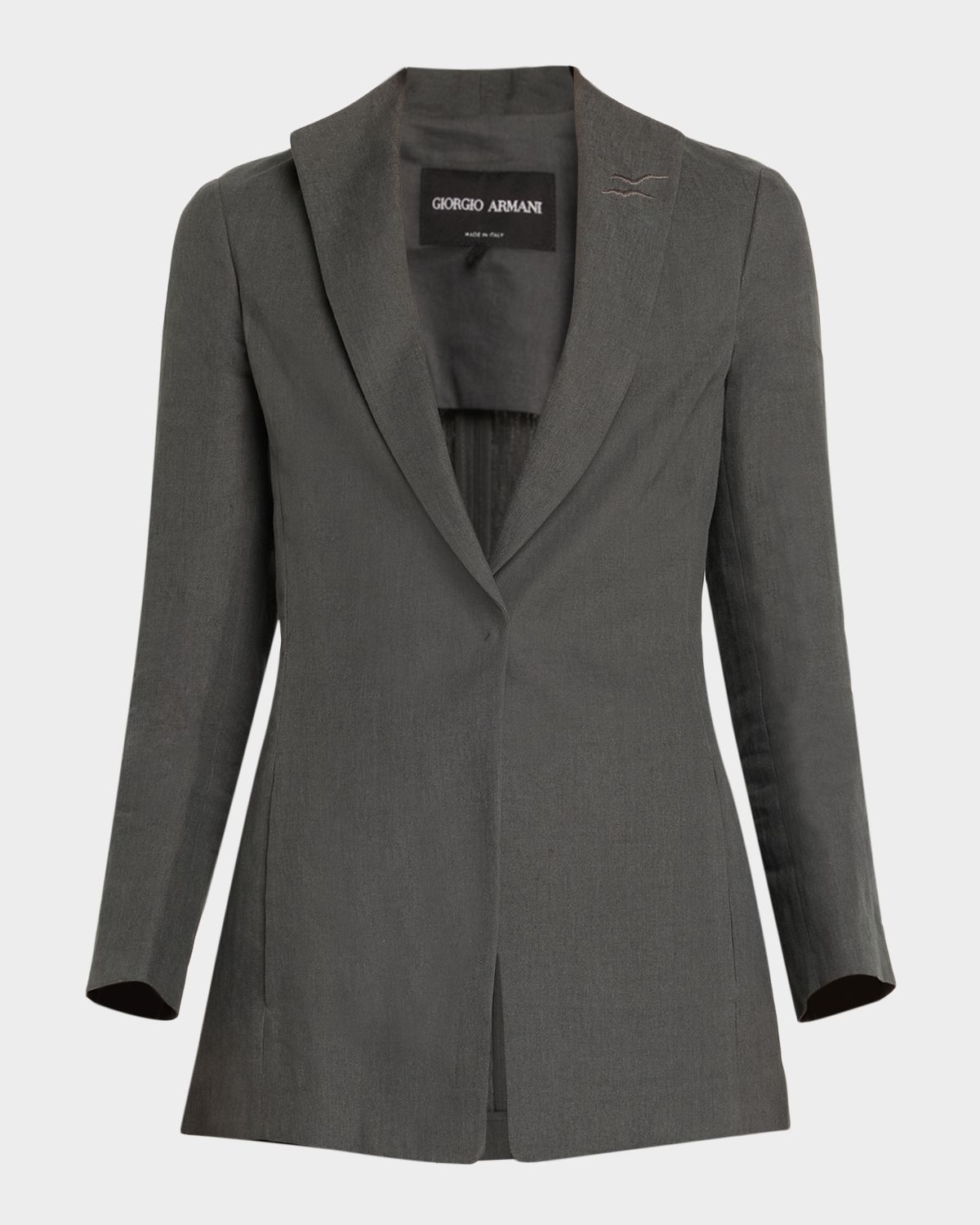 Giorgio Armani Linen Single-Breasted Blazer