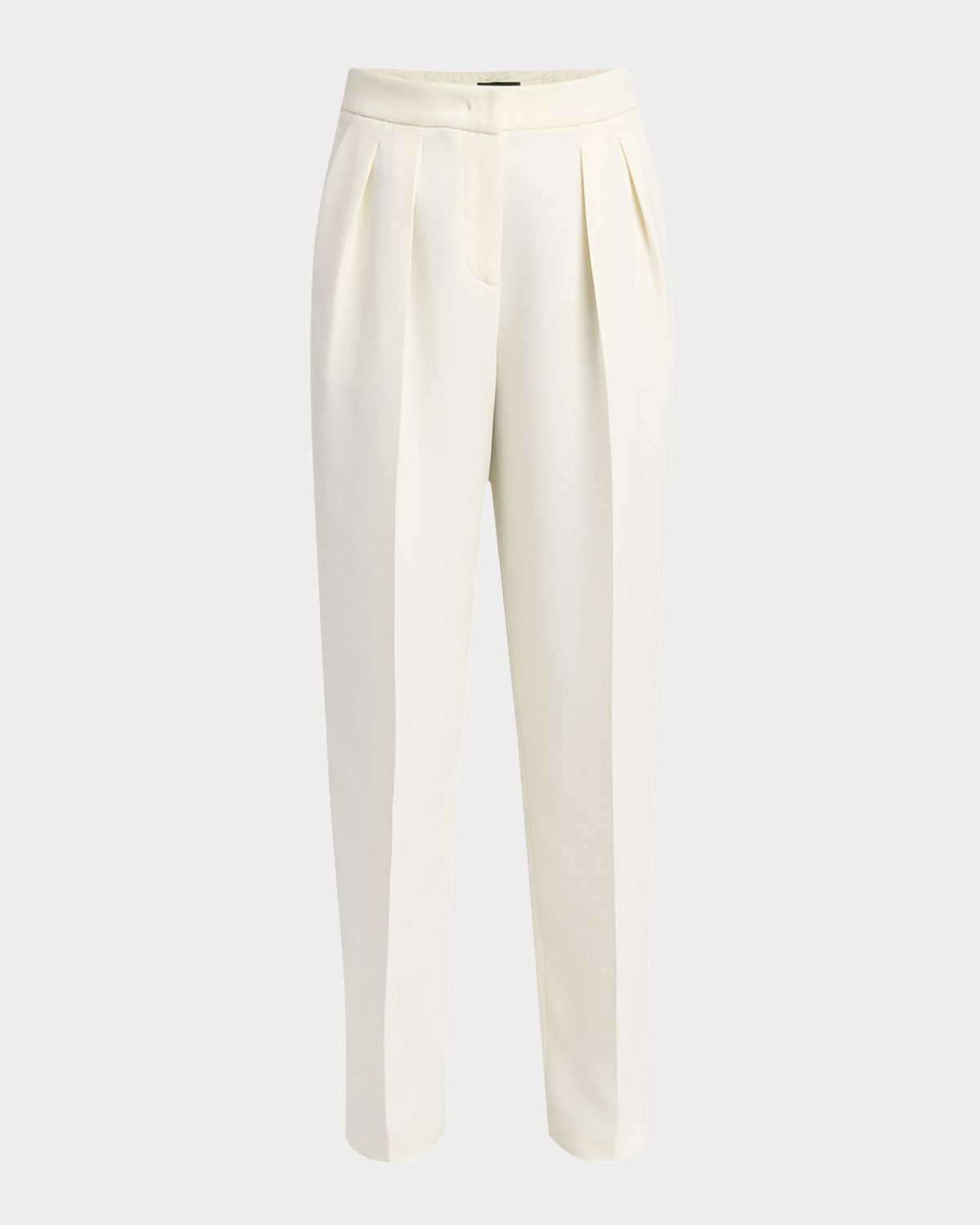 Giorgio Armani Pleated Cady Straight-Leg Tuxedo Trousers