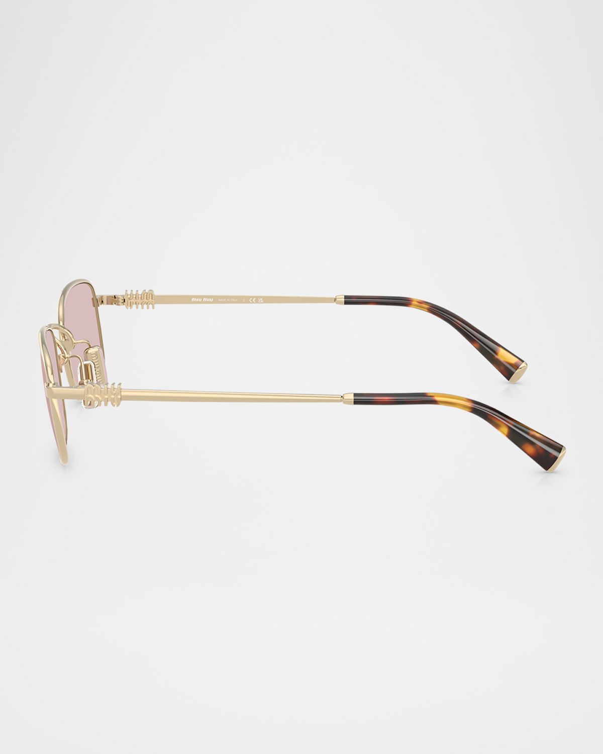Miu Miu MUA53S Rectangular Metal Sunglasses