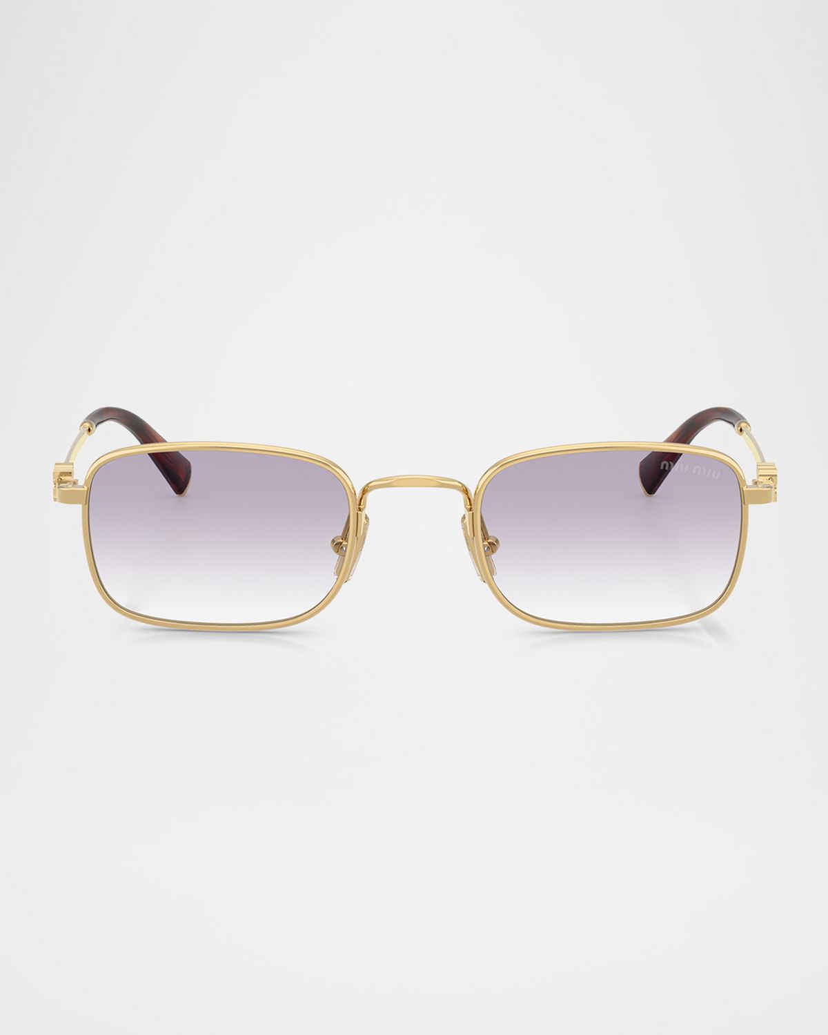 Miu Miu MUA53S Rectangular Metal Sunglasses