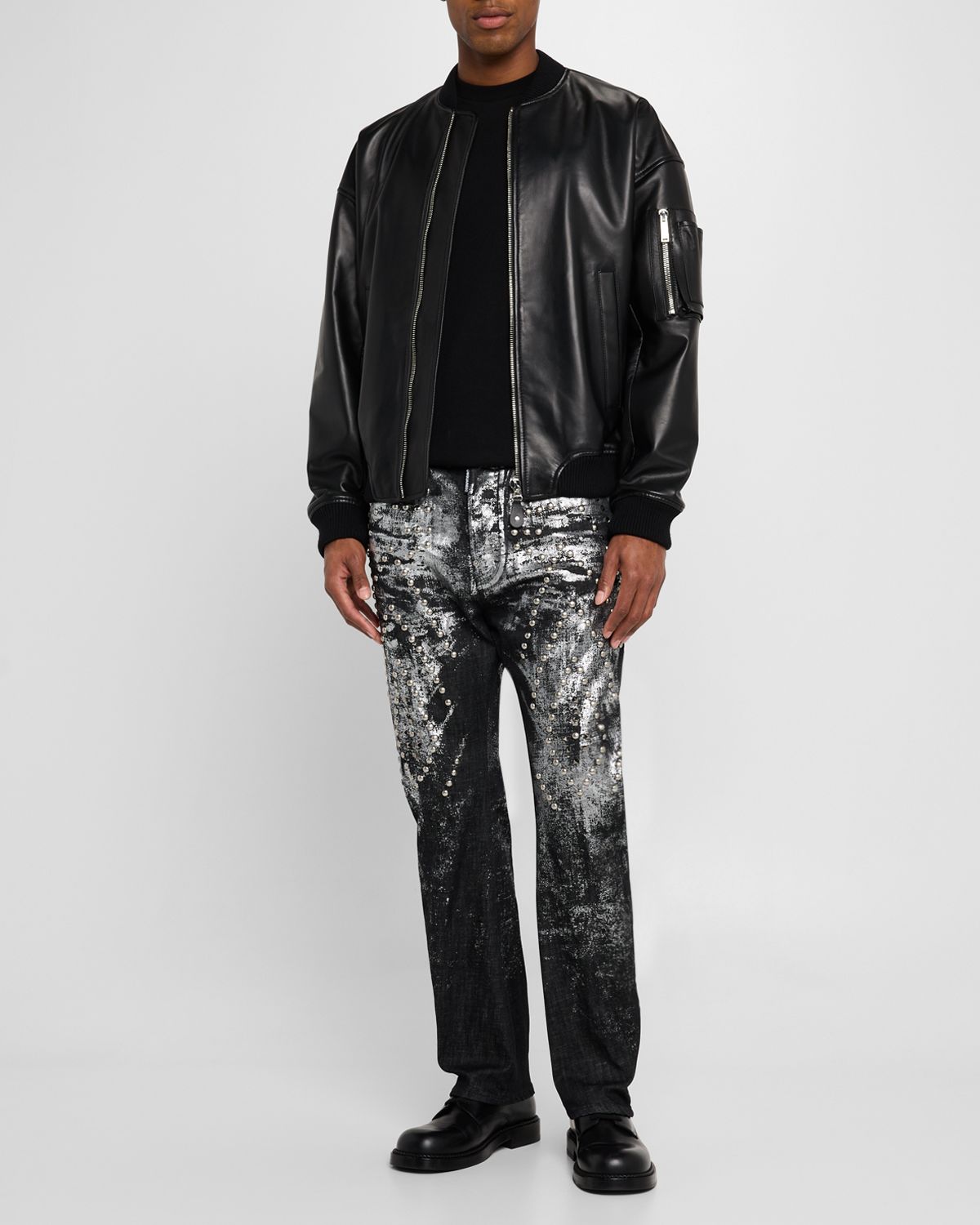 Dsquared2 Men 's London Bro Metallic Jeans