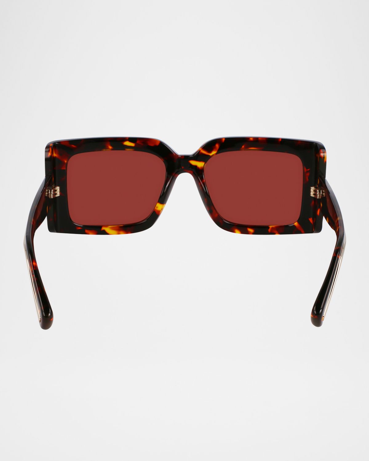 Ferragamo Prisma Modified Acetate Rectangle Sunglasses