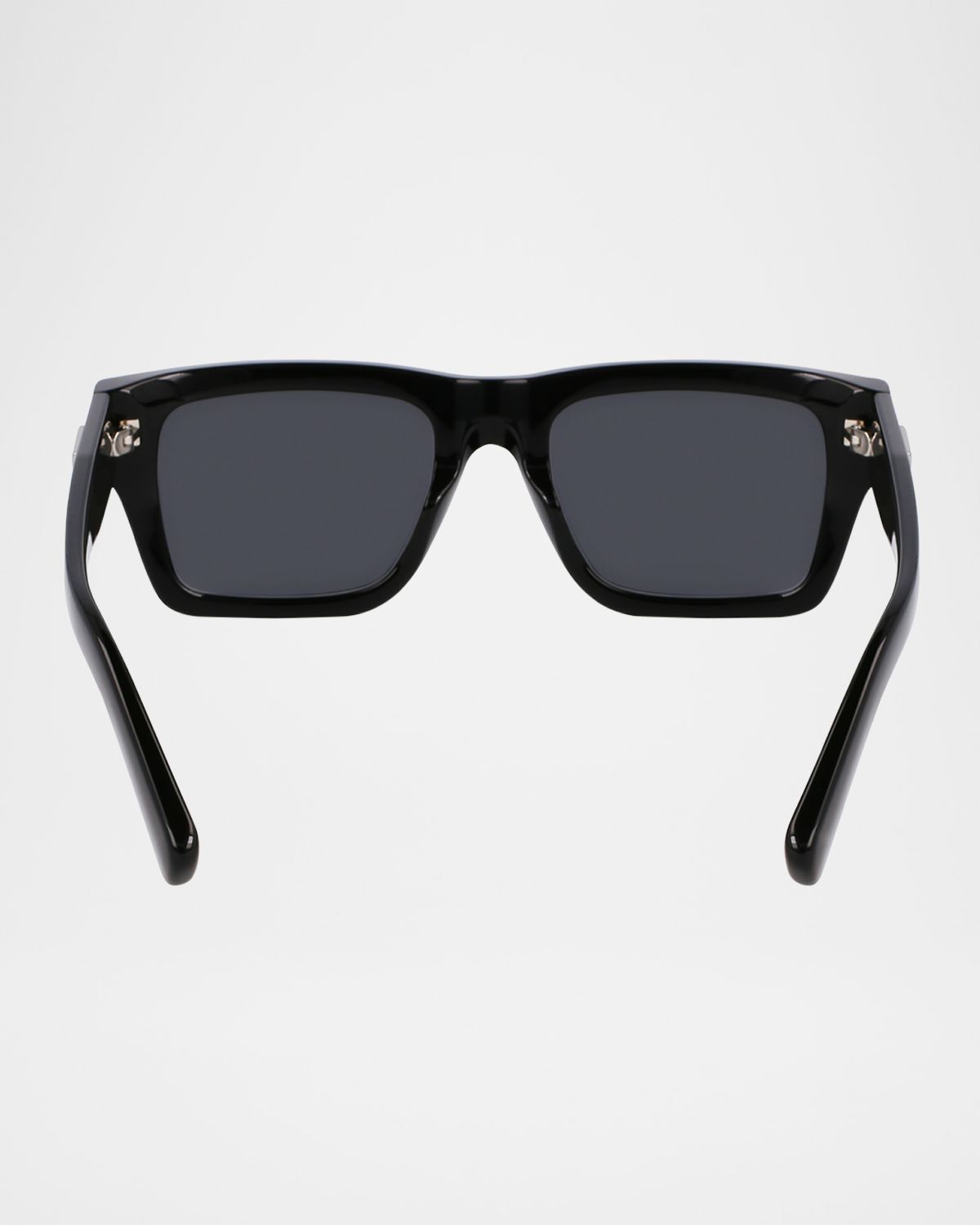 Ferragamo Men 's Prisma Modified Acetate Rectangle Sunglasses